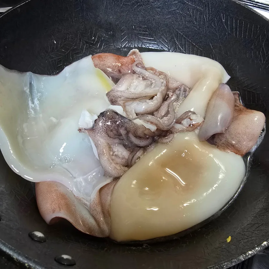 오징어초무침 레시피 오징어무 양념 만들기 오징어 데치기