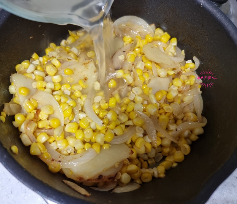 초당옥수수 전자레인지 찌는법 초당옥수수스프 만들기 26 옥수수스프 만들기