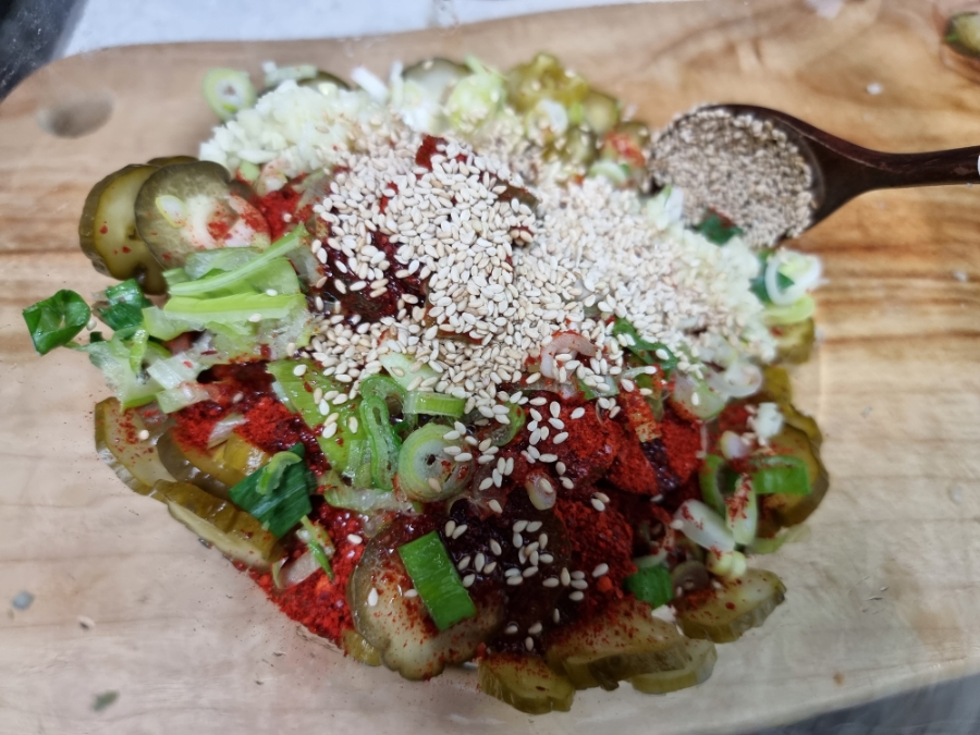 편스토랑 이찬원 오이지무침 비빔국수 레시피 10 오이지무침 비빔국수