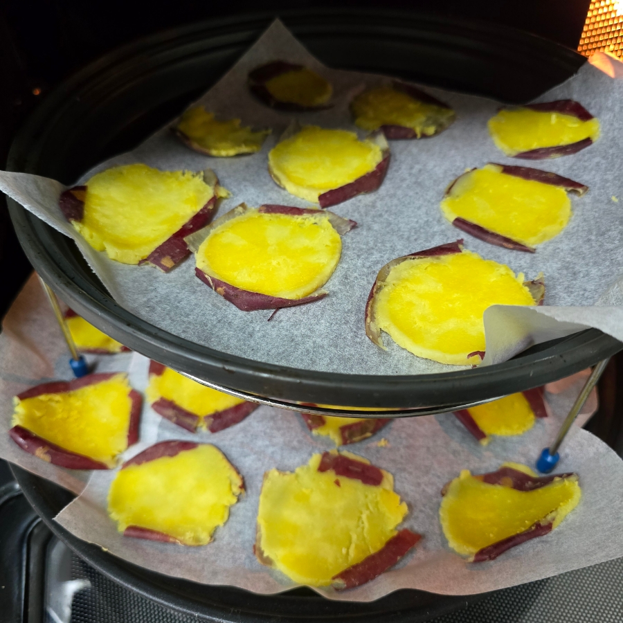 고구마칩 고룽지 만들기 에어프라이어 고구마 삶기 10 9 86