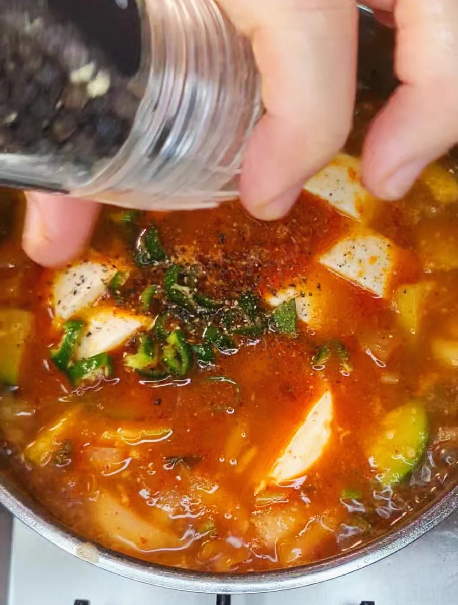 순두부찌개 끓이는 법 양념 고기 없는 레시피