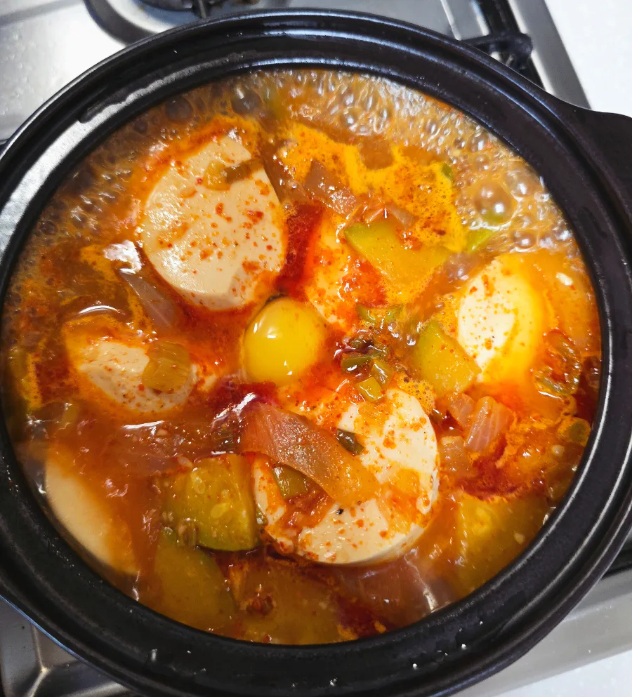 순두부찌개 끓이는 법 양념 고기 없는 레시피