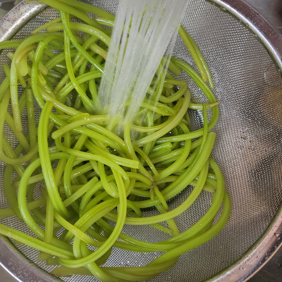 고구마줄기볶음 삶기 고구마줄거리볶음 레시피 | 한끼공작소 6 53 | 한끼공작소