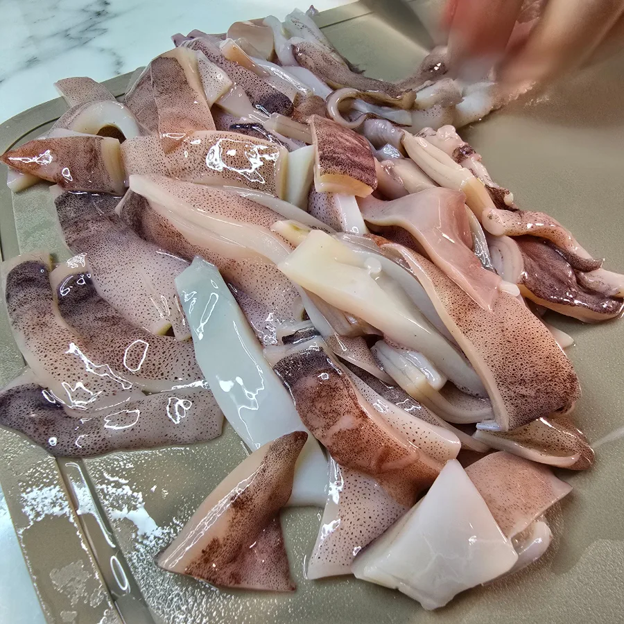 류수영 오징어회무침 어남선생 레시피 오징어 데치기