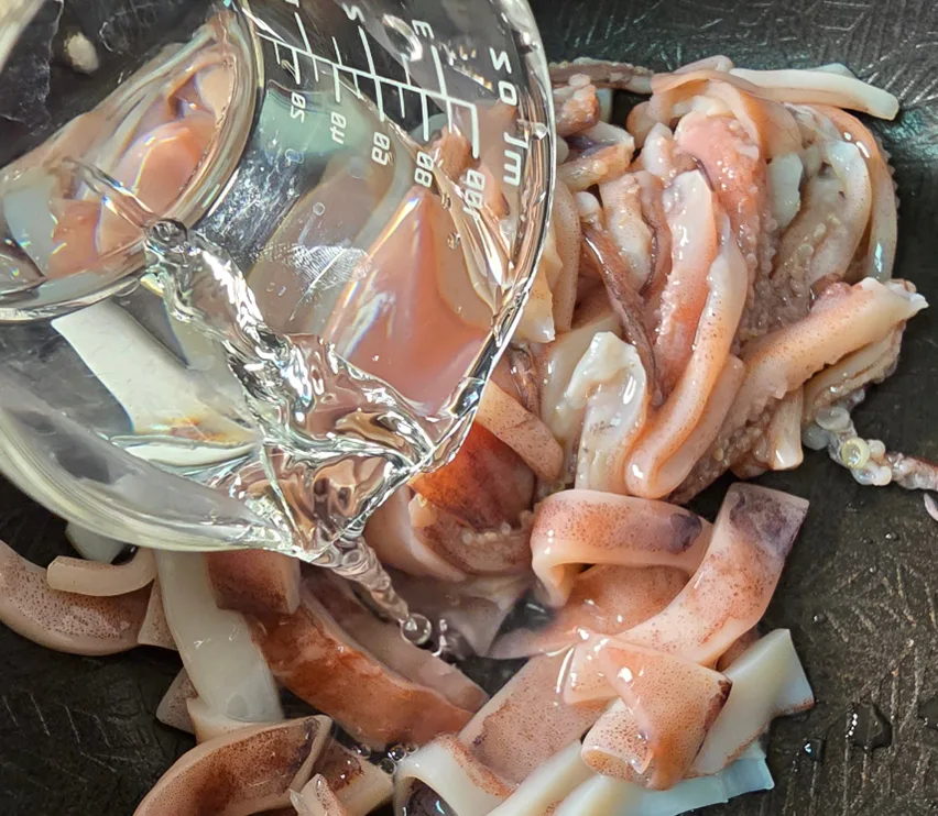류수영 오징어회무침 어남선생 레시피 오징어 데치기