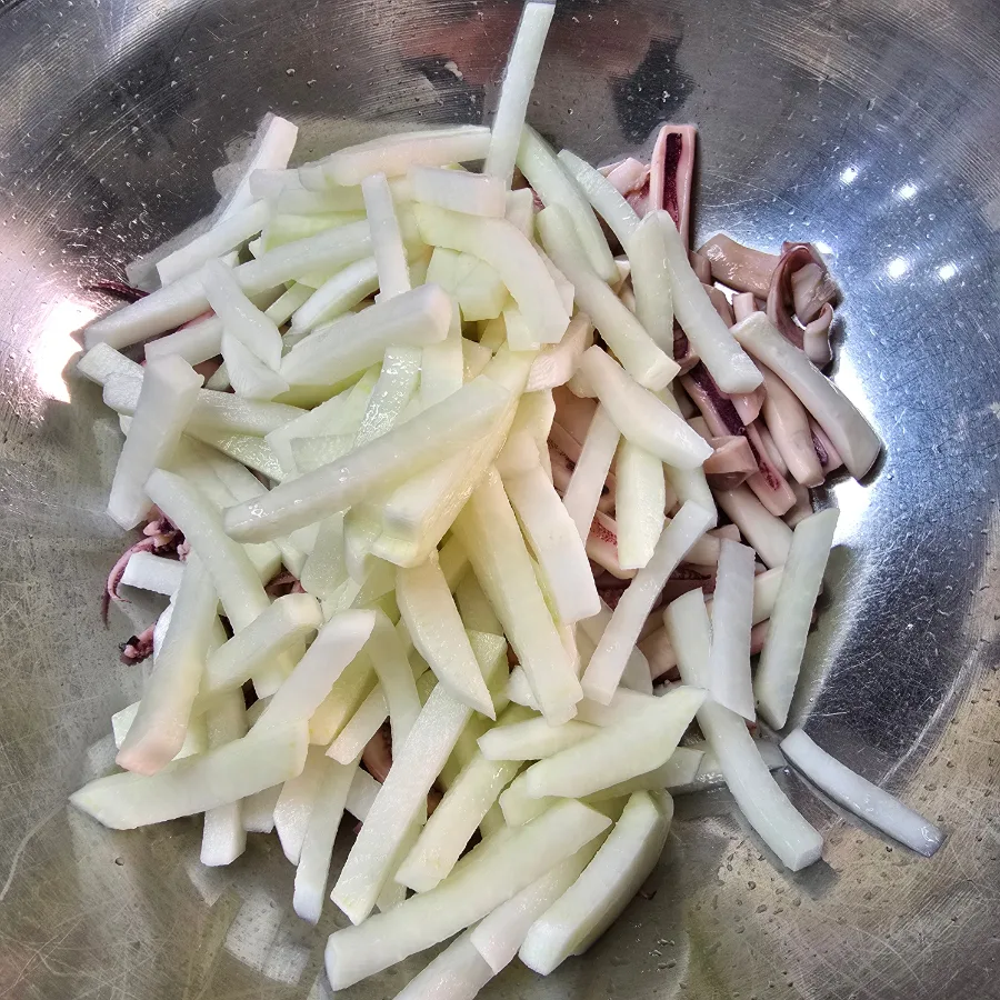 류수영 오징어회무침 어남선생 레시피 오징어 데치기