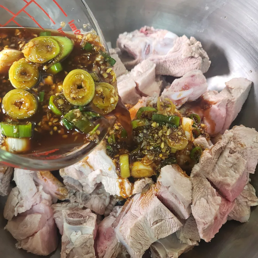 돼지갈비찜 황금 레시피 간장 양념 만들기
