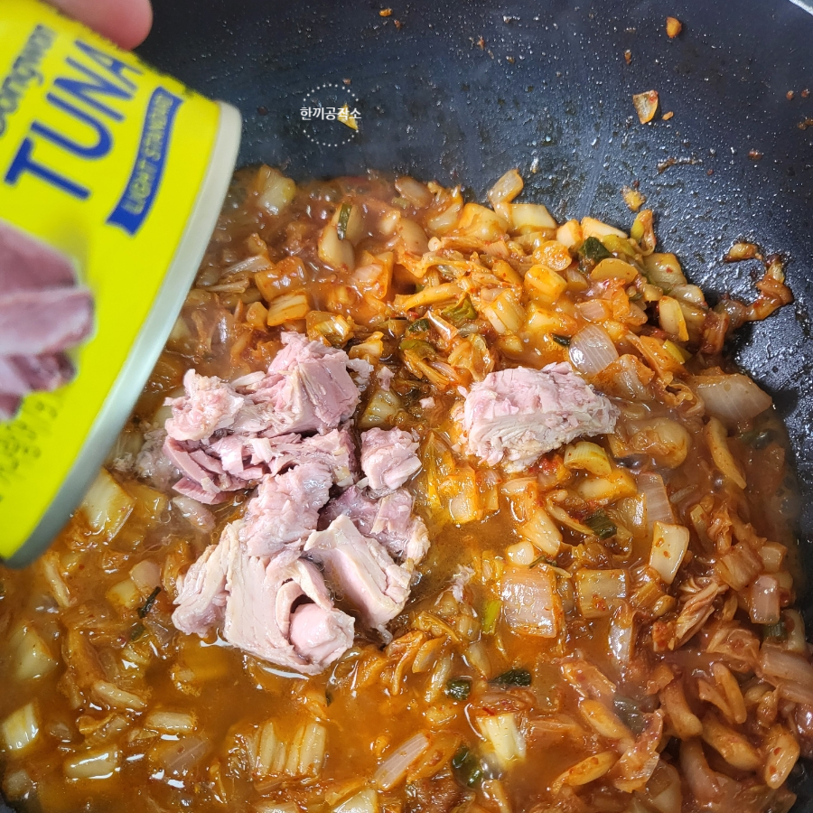 백종원 김치볶음밥 레시피 참치 간단 김치볶음밥 만들기 14 13 7