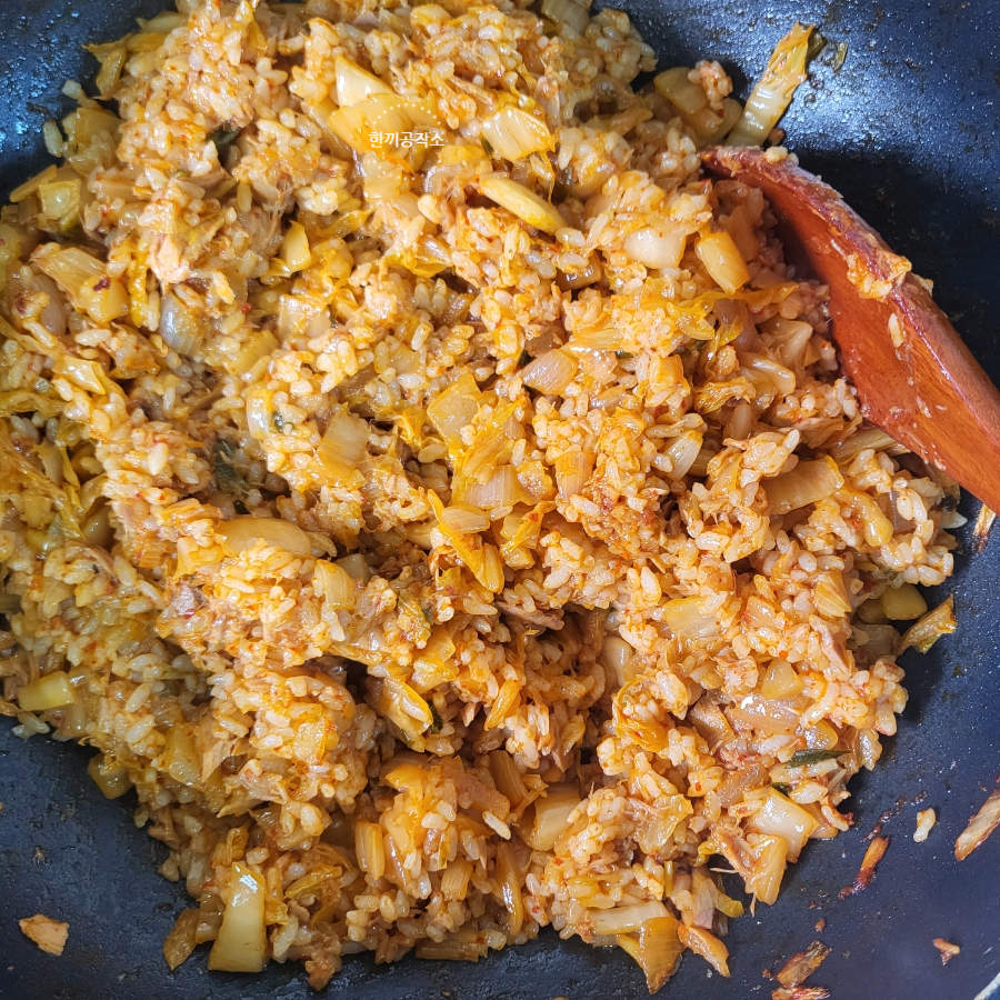 백종원 김치볶음밥 레시피 참치 간단 김치볶음밥 만들기 17 16 6