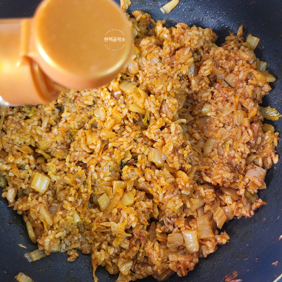 백종원 김치볶음밥 레시피 참치 간단 김치볶음밥 만들기 19 18 5