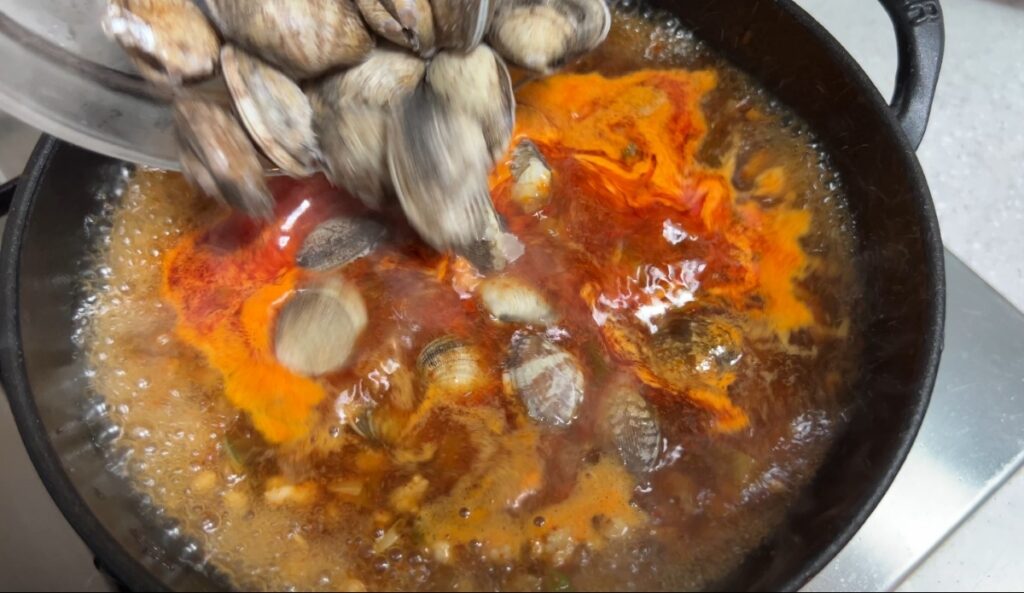 순두부찌개 끓이는법 백종원 레시피 바지락 순두부찌개 양념장 14 바지락 순두부찌개