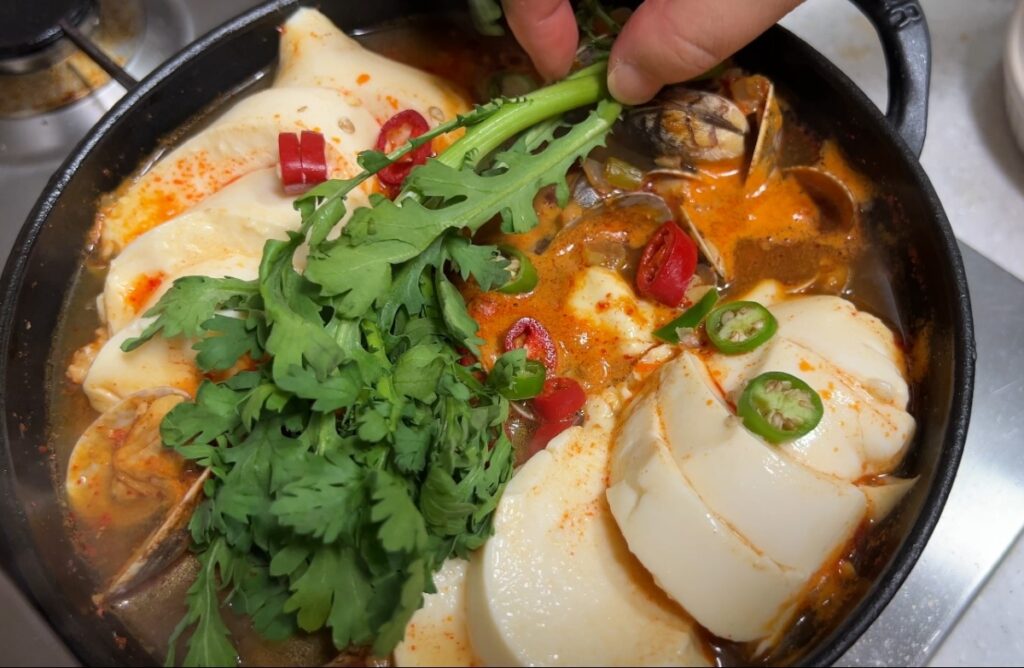 순두부찌개 끓이는법 백종원 레시피 바지락 순두부찌개 양념장 20 바지락 순두부찌개