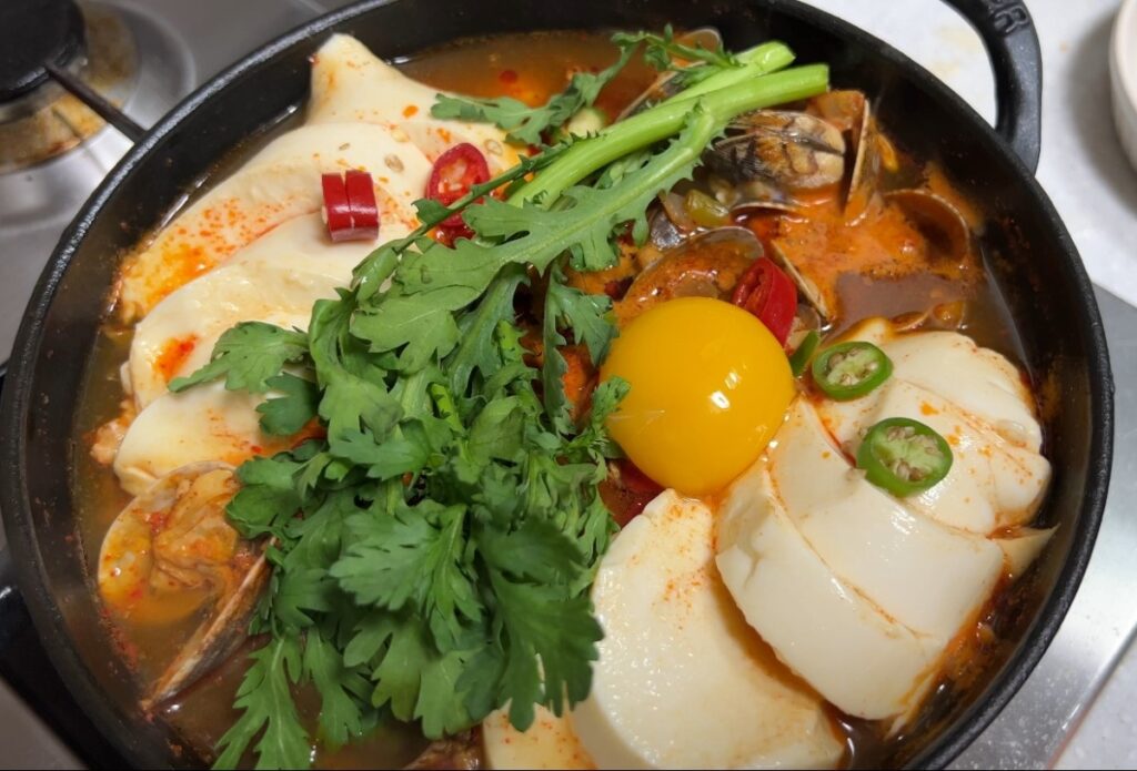 순두부찌개 끓이는법 백종원 레시피 바지락 순두부찌개 양념장 21 바지락 순두부찌개