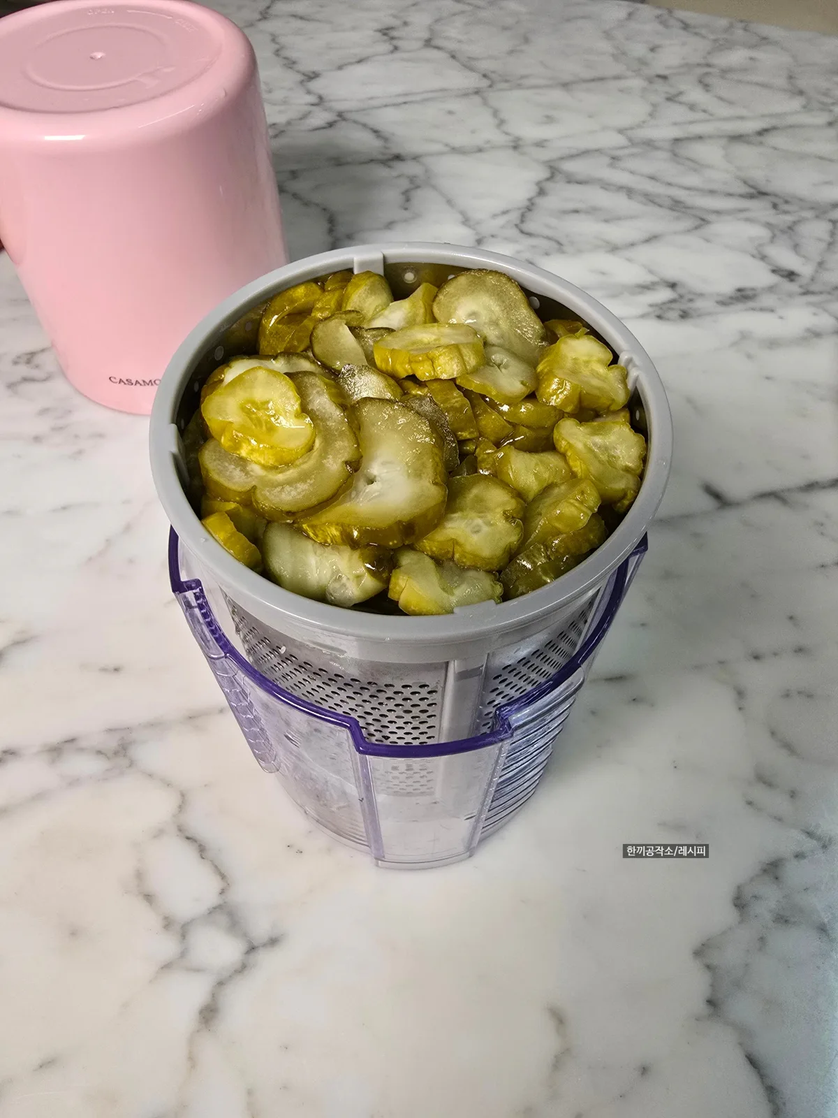 오이지무침 황금레시피, 1년 내내 꼬들한 비법? (내돈내산 오이지 짤순이)