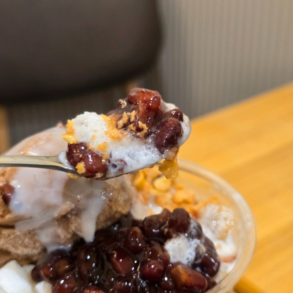 메가커피 팥빙수, 세 번 도전 끝에 맛본 후기!(메가커피 팥빙젤라또파르페) 14 12 14