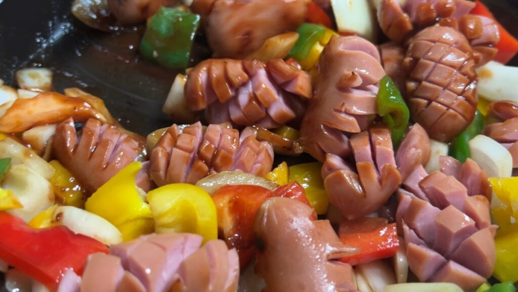 소세지 야채볶음 쏘야볶음 맥주안주추천 21 18 11