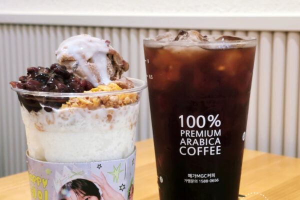 메가커피 팥빙수, 세 번 도전 끝에 맛본 후기!(메가커피 팥빙젤라또파르페) 2 1 1