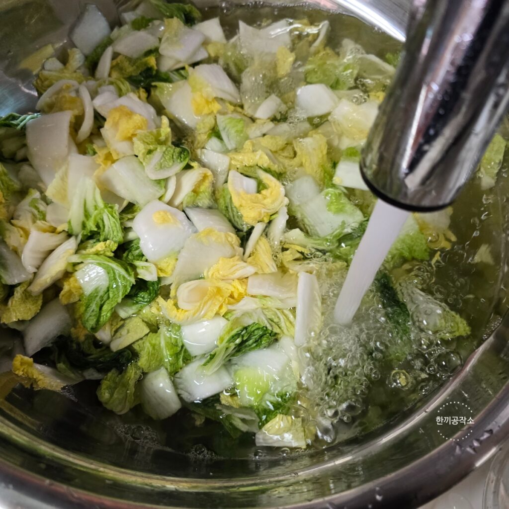 여름 배추김치 담그기, 아삭함이 살아있는 맛김치 레시피 막김치! | 한끼공작소 15 1 | 한끼공작소