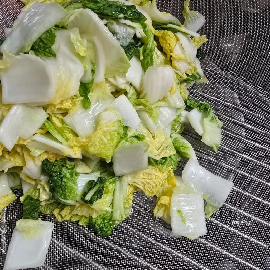 여름 배추김치 담그기, 아삭함이 살아있는 맛김치 레시피 막김치! | 한끼공작소 16 1 | 한끼공작소