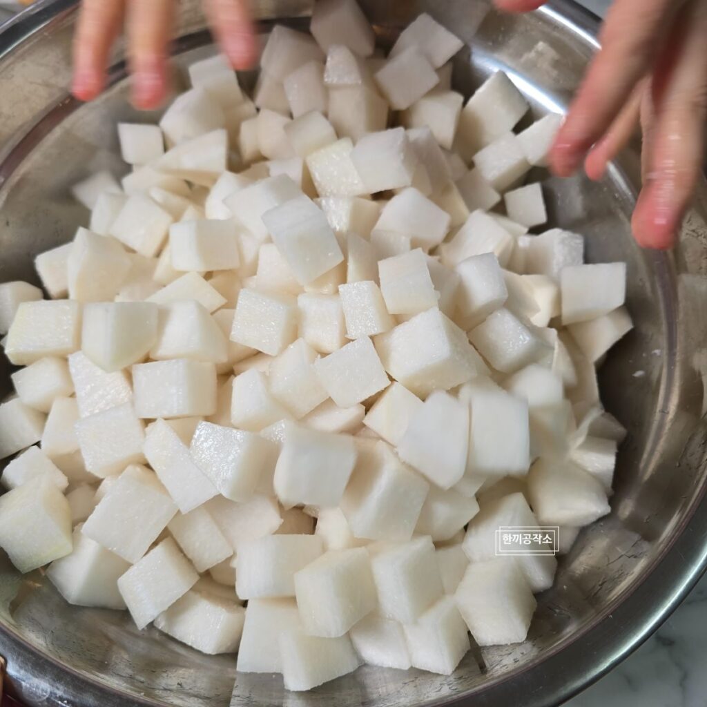 여름무 깍두기 담그는법 (아린 맛 없는 황금 레시피) 설렁탕집 이모님 비법! | 한끼공작소 12 | 한끼공작소