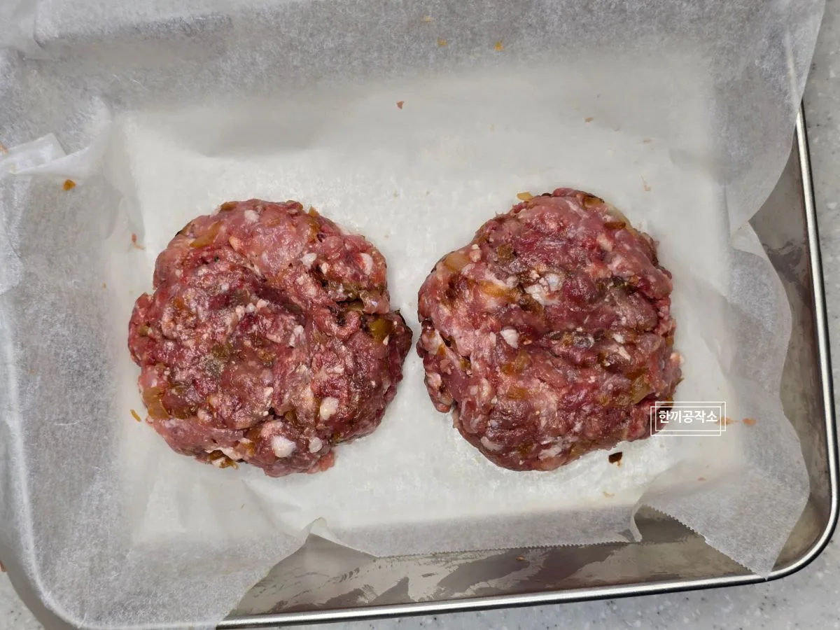 버거킹 마니아가 만든 인생 수제버거 만들기, 볶은 양파가 햄버거 패티 신의 한 수! (황금비율 레시피)
