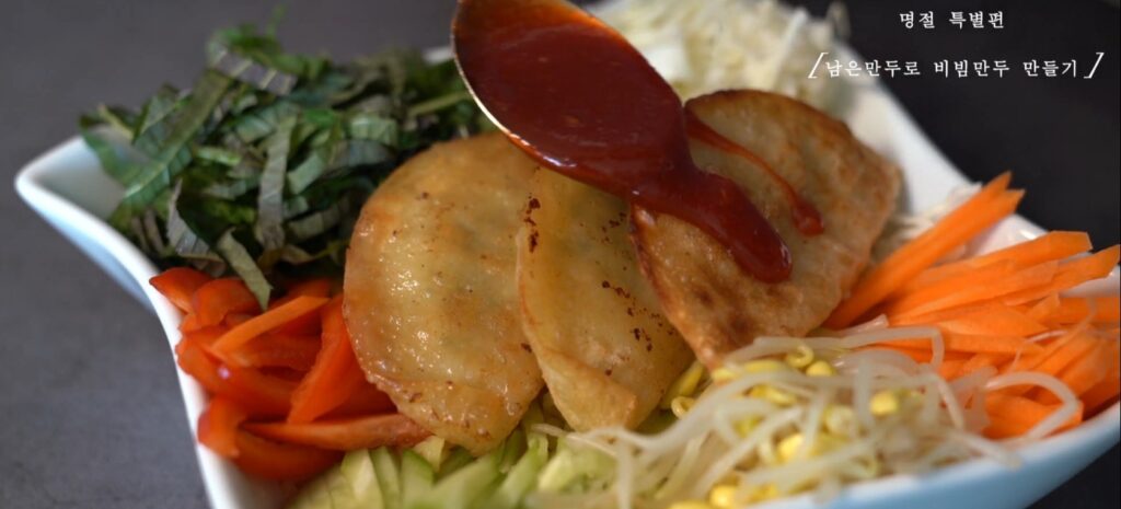 명절 남은 음식의 변신! 잡채호떡 & 매콤 비빔만두 레시피 39 34 11