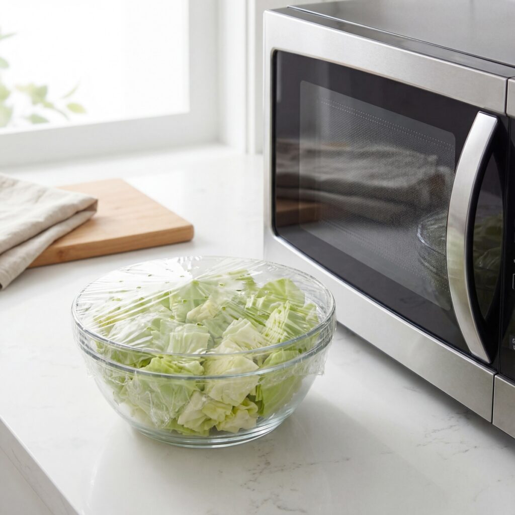 양배추 찌는법 시간, 전자레인지 3분 vs 찜기 8분 (식감 비교) | 한끼공작소 3 5 | 한끼공작소