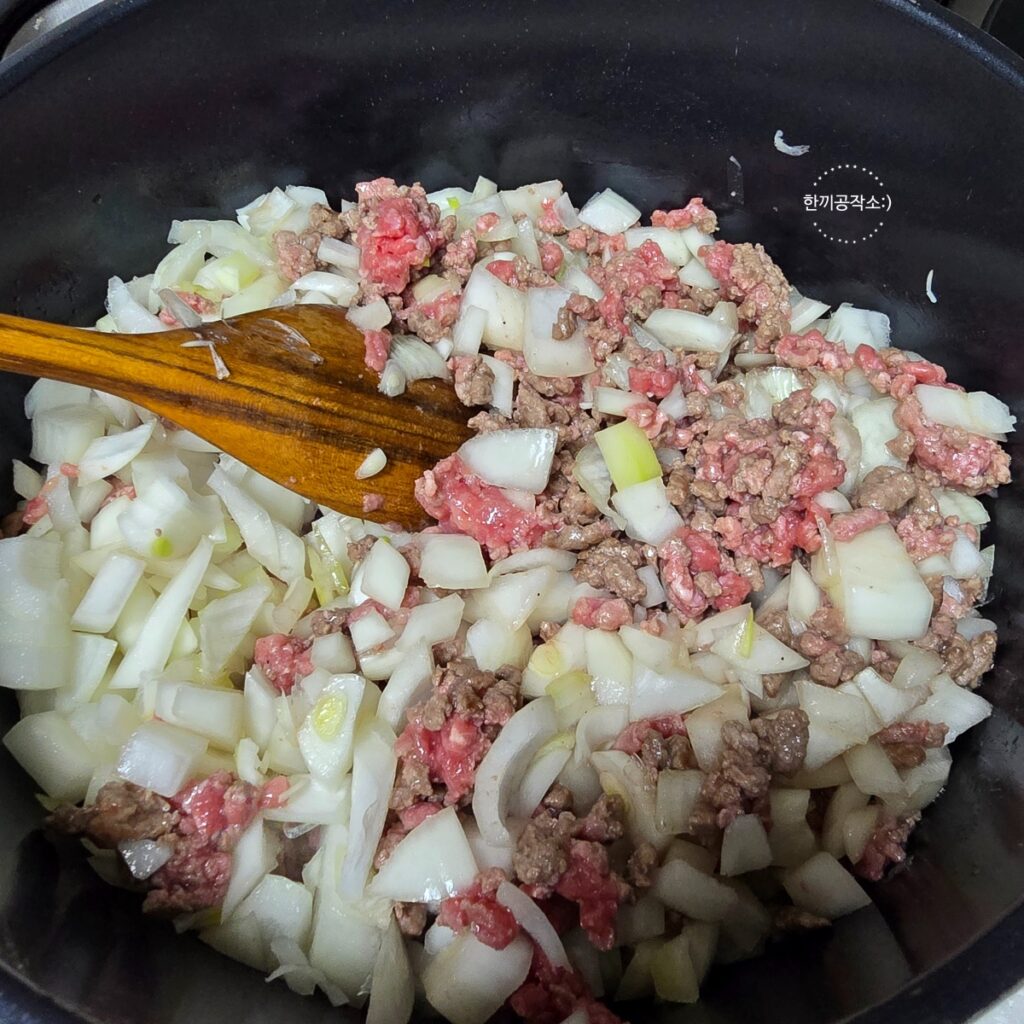 연말 크리스마스 홈파티 4코스 메뉴 동선: 스파게티·리스샐러드·스테이크·감바스 | 한끼공작소 4 10 | 한끼공작소