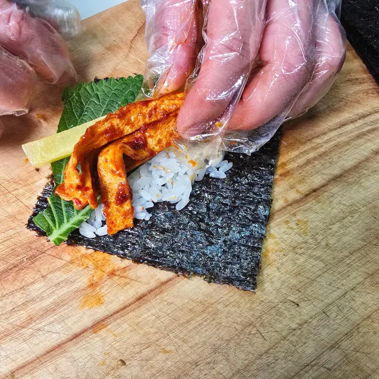 매운 어묵 꼬마김밥 만들기, 3개만 먹으려다 순삭!