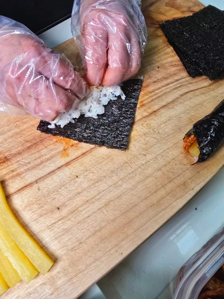 매운 어묵 꼬마김밥 만들기, 3개만 먹으려다 순삭!
