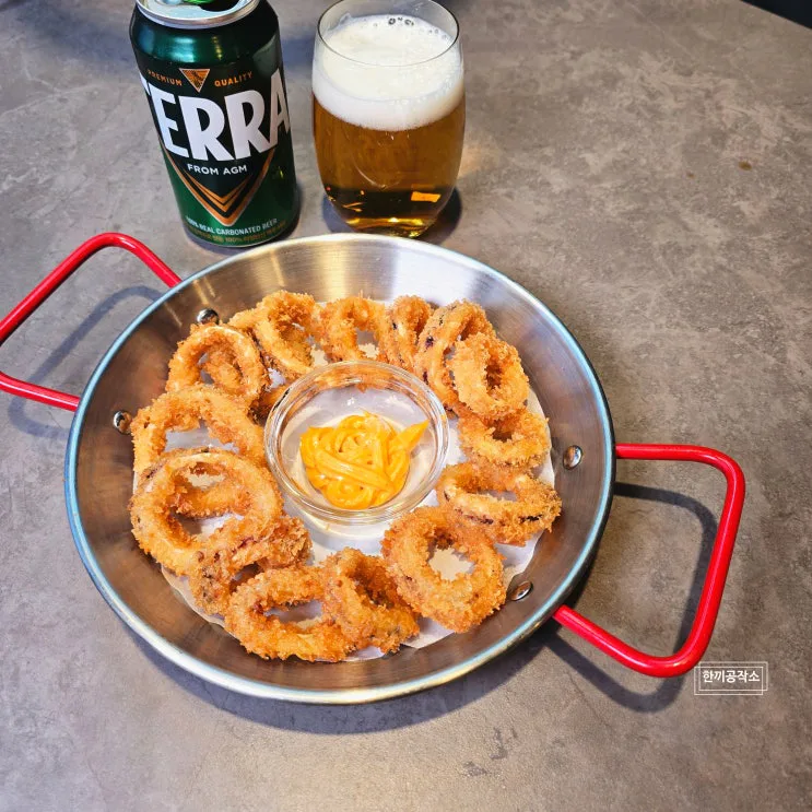 냉동 오징어링, 빵가루만 묻혀 튀겼는데 한 접시에 1,854원 🍺