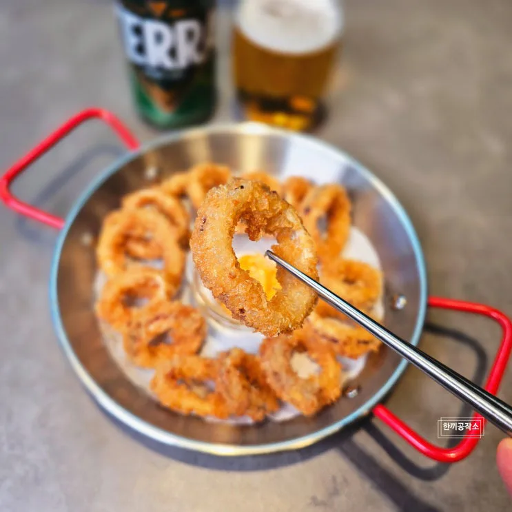 냉동 오징어링, 빵가루만 묻혀 튀겼는데 한 접시에 1,854원 🍺