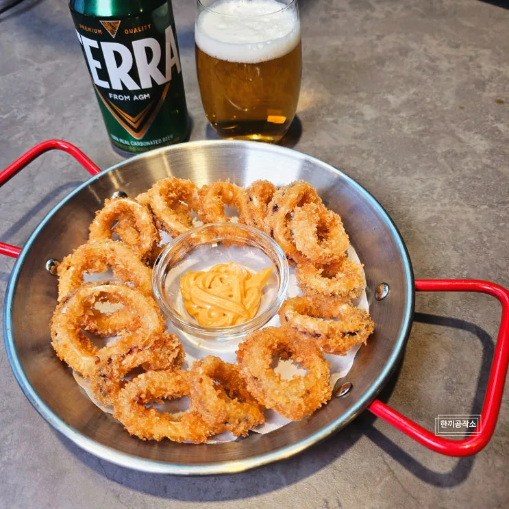 냉동 오징어링, 빵가루만 묻혀 튀겼는데 한 접시에 1,854원 🍺