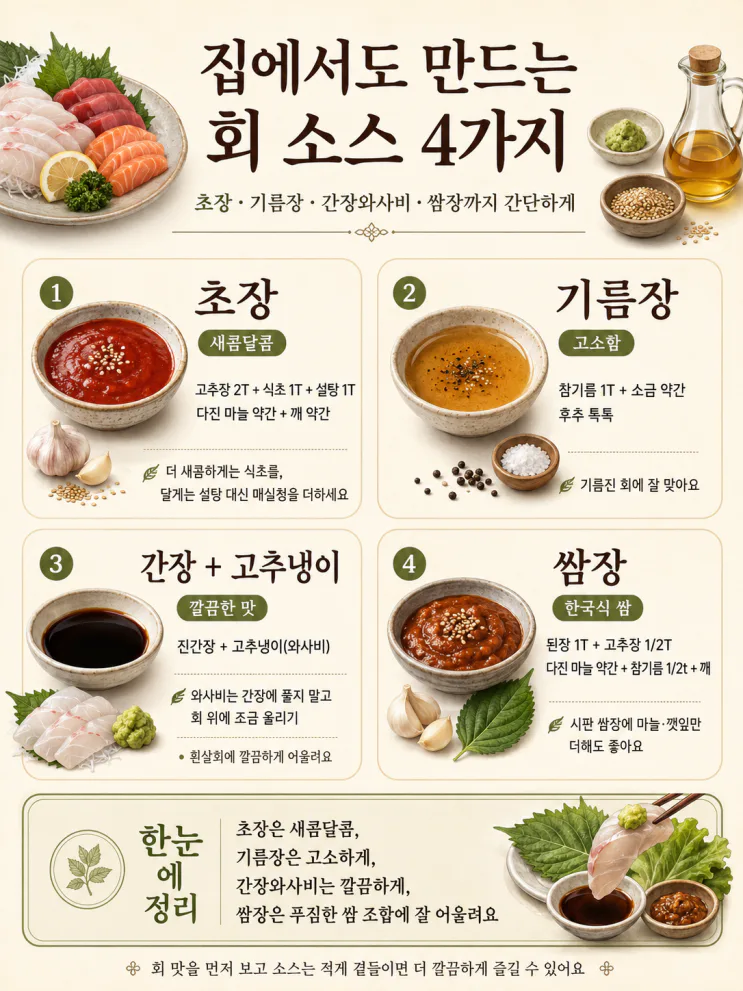 회는 다 초장? 광어엔 사실 이 소스가 "정답"이에요