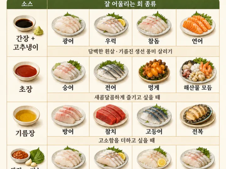 회는 다 초장? 광어엔 사실 이 소스가 “정답”이에요