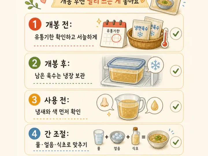 남은 냉면육수, 버리지 마세요 국수 말고 여름 한 끼 6가지