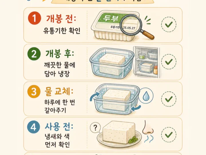 두부 한 모로 만드는 오늘 한 끼 BEST 6 (양념·보관까지)