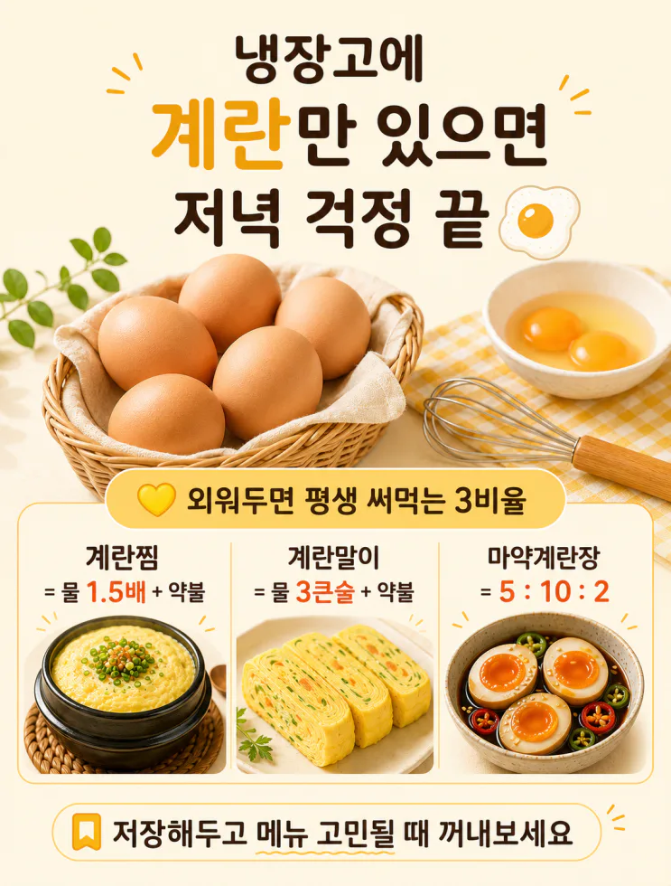 "계란요리 9가지" 배달앱 안 켜도 되는10분 저녁 (저장용)