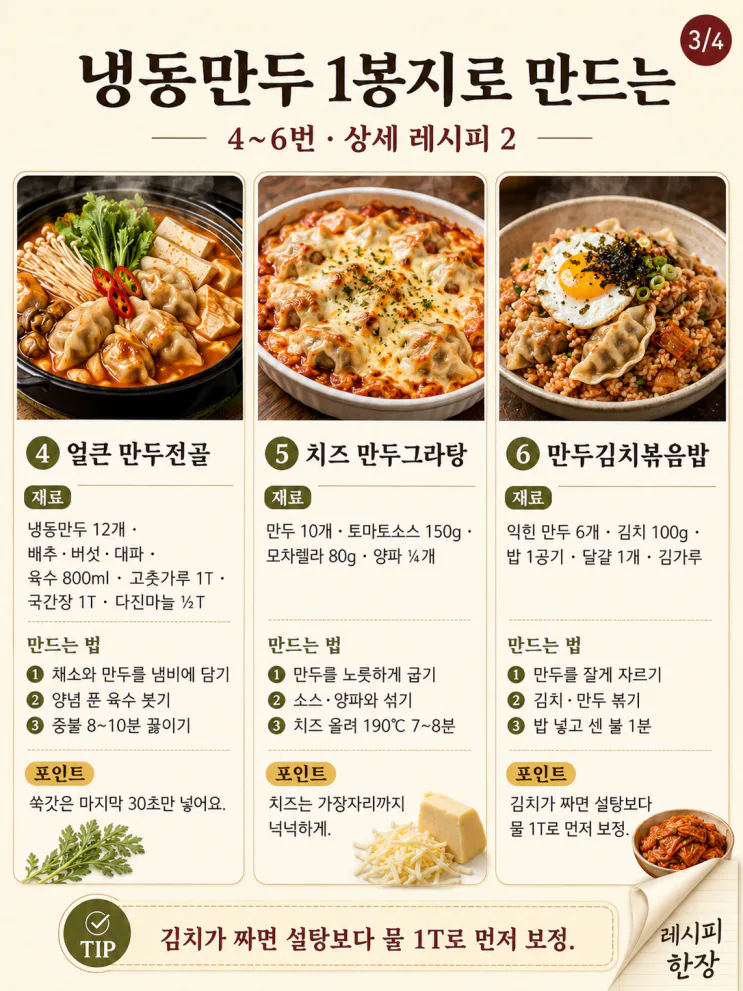 냉동만두 소스 황금비율 10가지, 이표만 저장하세요