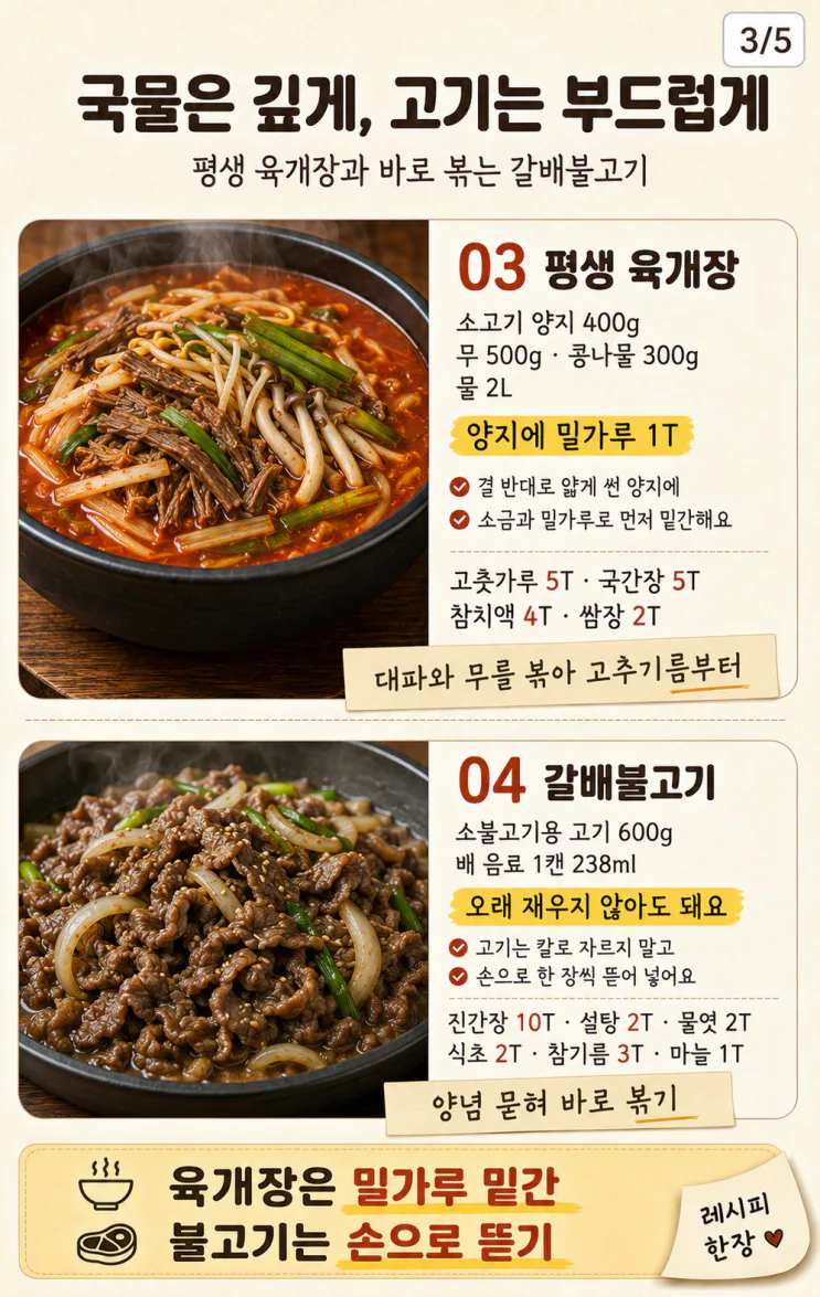 류수영 평생레시피 7가지 — 집밥이 확 쉬워져요