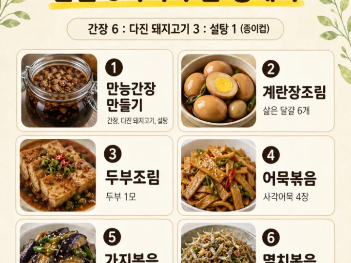 만능간장 초간단, 반찬 5가지가 한 병에서 나와요