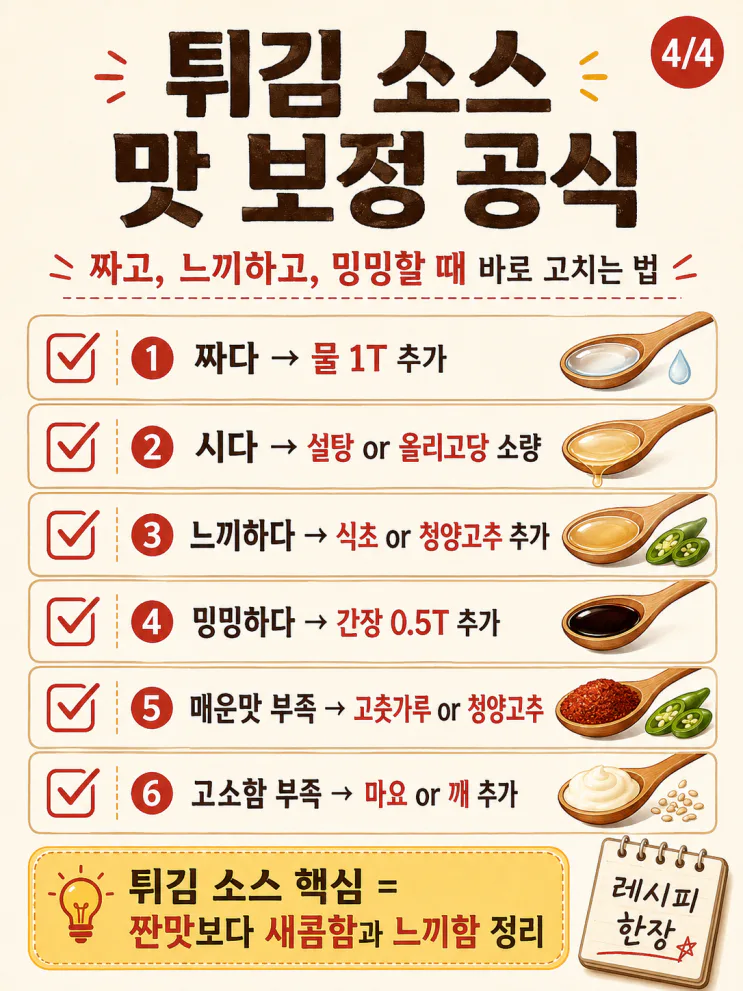 튀김 소스 황금비율 7가지,사 먹을 필요 없어요