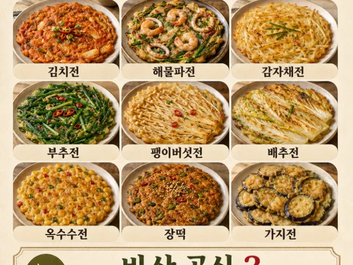 전 부침개 바삭하게 굽는 법 — 눅눅함 금지 바삭전 9가지