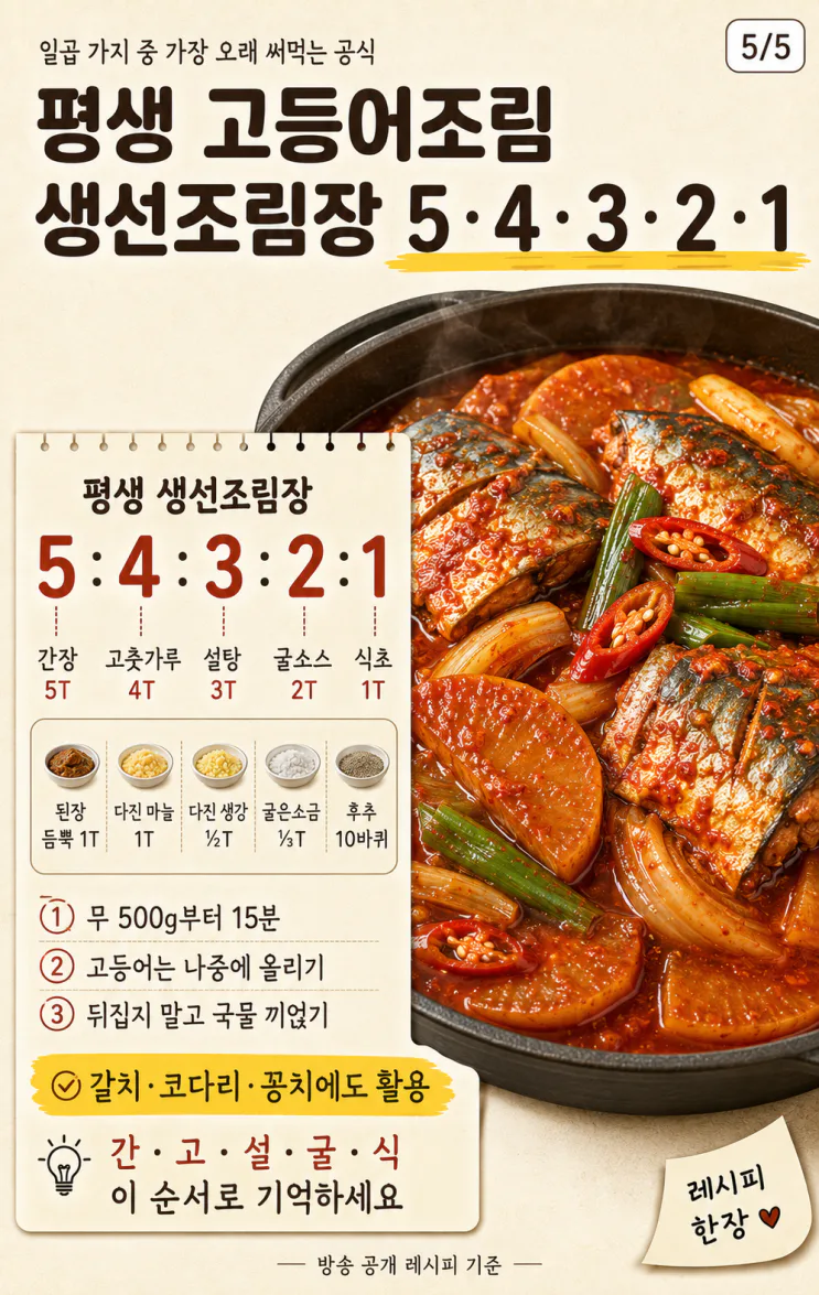 류수영 평생레시피 7가지 — 집밥이 확 쉬워져요