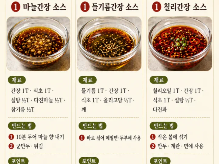 샐러드 드레싱 12가지 — 주말에 만들어 두는 1~2인 비율