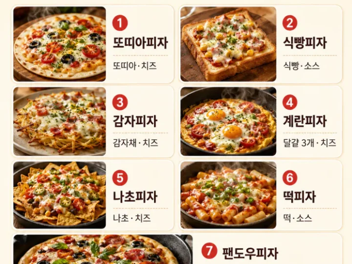 오븐 없이 피자 만들기 — 프라이팬으로 바삭하게 굽는 7가지
