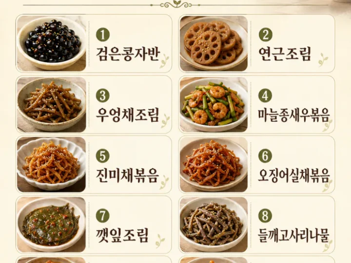 비 예보 있으면 미리 만드는 3일 밑반찬 10가지