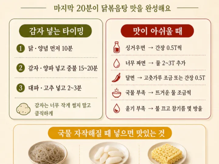 닭볶음탕 레시피, 잡내 잡는 건 양념말고 ‘이것’ 5분 이에요