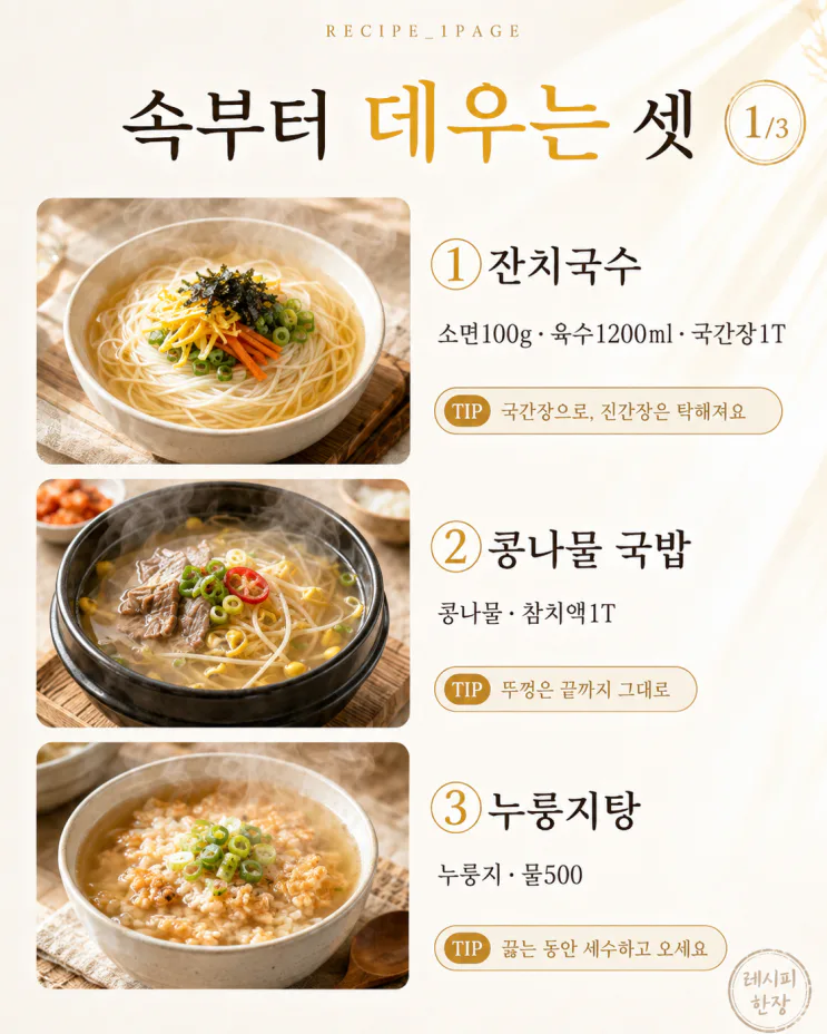 늦잠 자고 일어난 아침 — 아점으로 딱 좋은 한 그릇 10가지