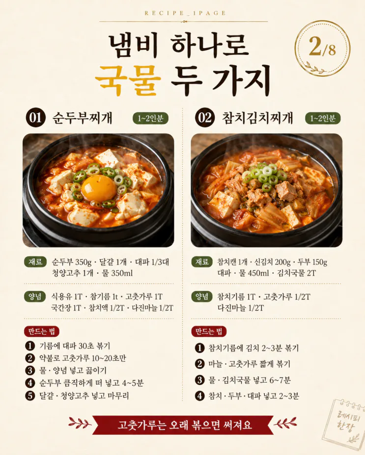 오늘 저녁 뭐 먹지? 15분 집밥 12가지